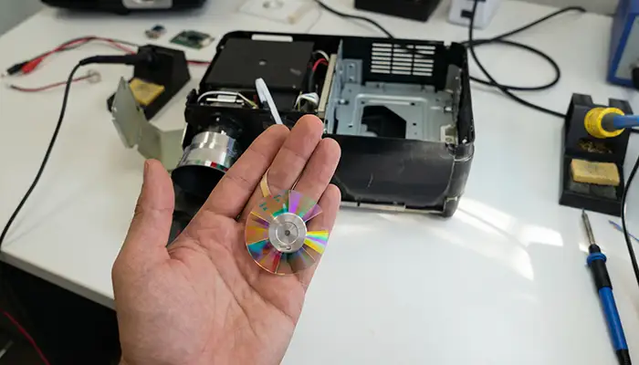 تعمیر چرخ رنگ ویدئو پروژکتور