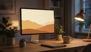 تنظیم نور مانیتور برای چشم
