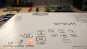 ارور دمای ویدئو پروژکتور