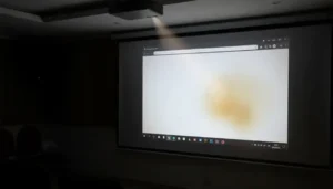 زرد شدن تصویر ویدئو پروژکتور