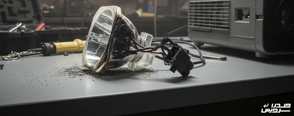 علت روشن نشدن لامپ ویدئو پروژکتور